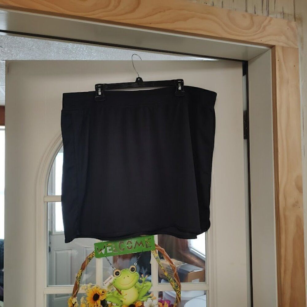 St John's Bay Active Black Skort Size Women's 2X